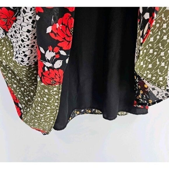 Libby Edelman Floral Patchwork Lined Flowy Dress … - image 5