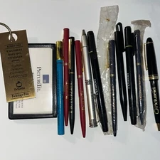 Lot Of Vintage PictureTel Pens Keychain Biz Cards