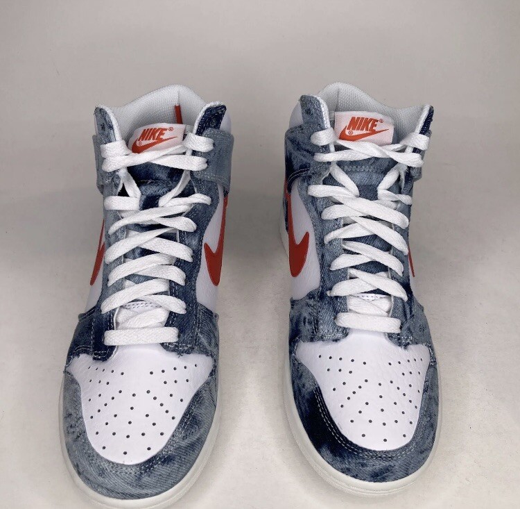 Nike Dunk High Washed Denim Pack, Size 8.5 Women/ 7 Men DV2181-900