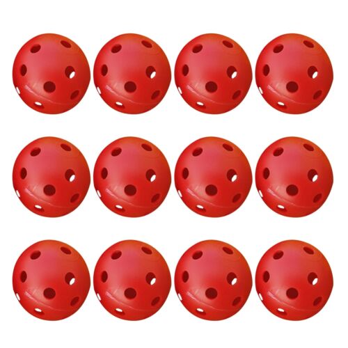 PACK AIR FLOW GOLF BALLS indoor Outdoor Hollow Practice Plastic club Training - Picture 2 of 23