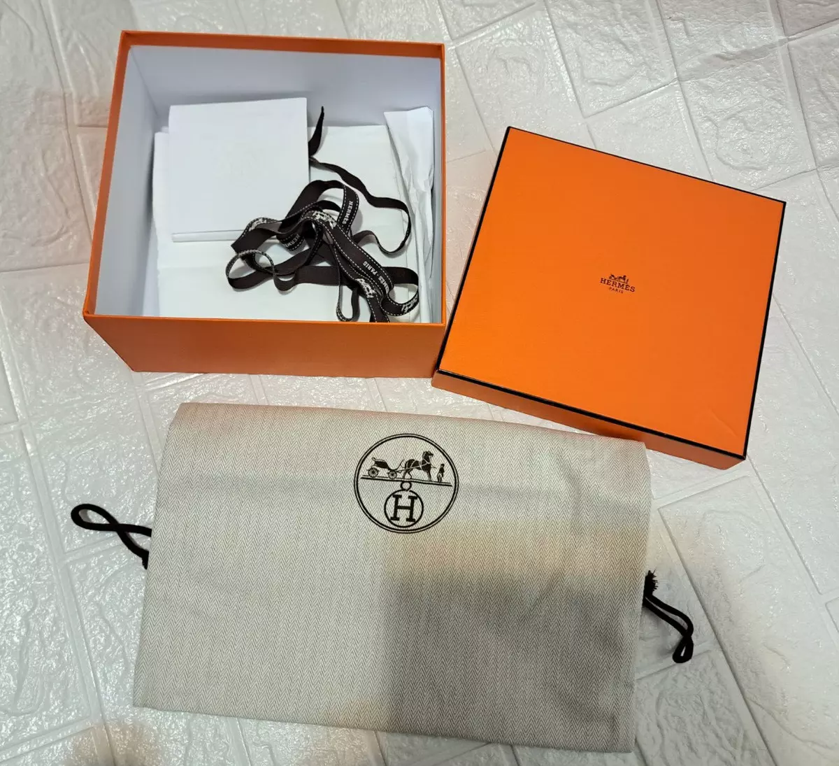 Hermes, Storage & Organization, Hermes Small Box Ribbon Original Shipping  Box