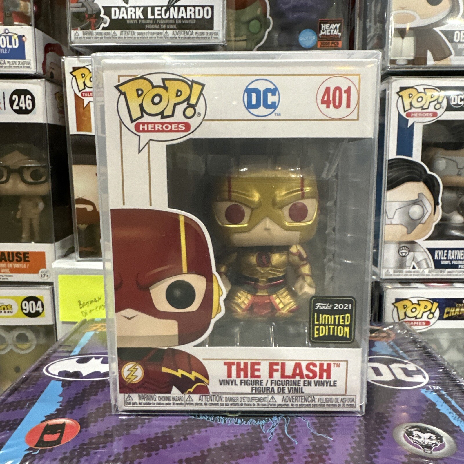 Funko Pop! Heroes Dc - The Flash #401 Funko 2021 Limited Edition Metallic Asia