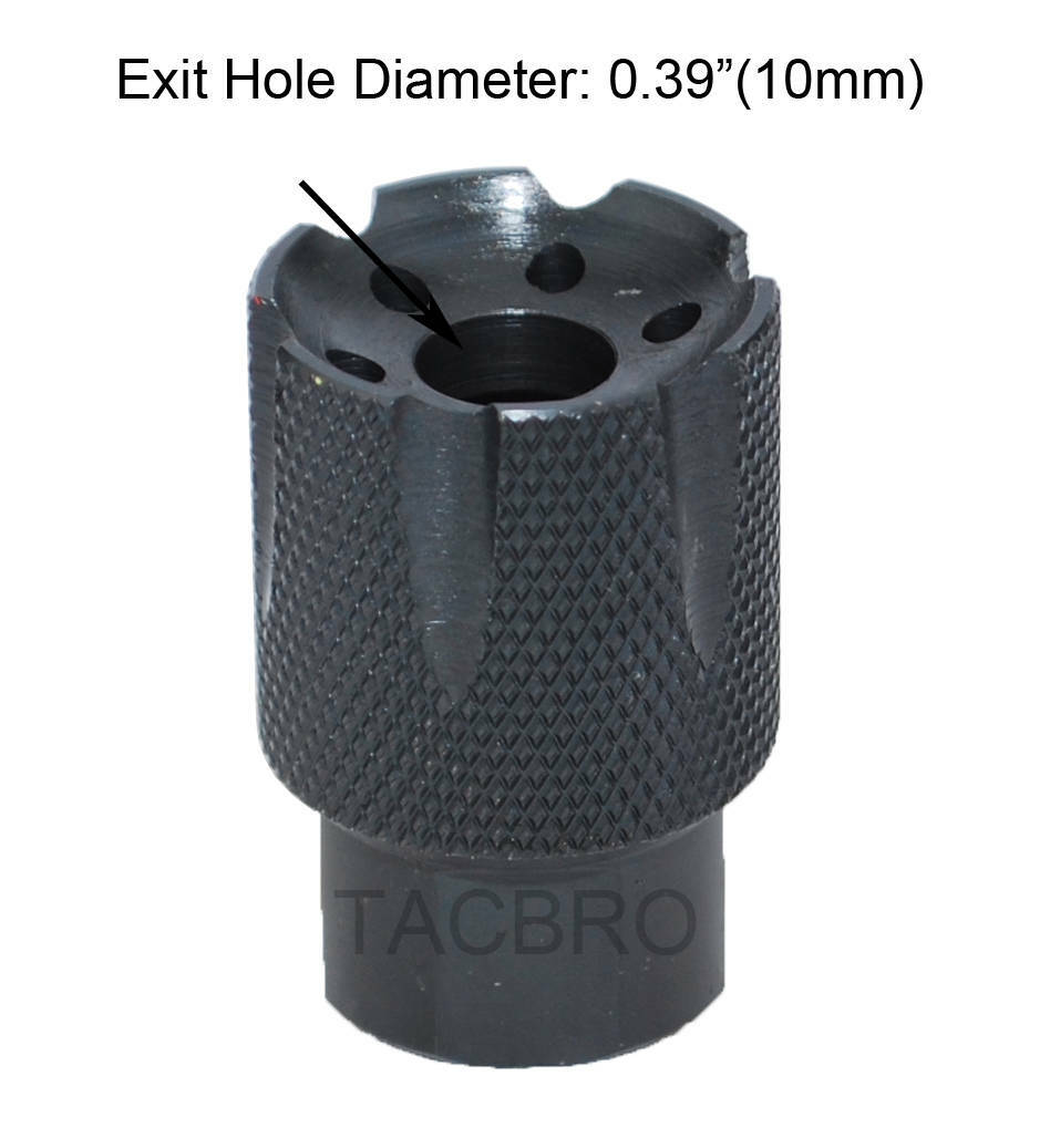 Concussion Rifle Brake Muzzle 5/8x24 Thread For .308 Rifles - Low Concussion All Steel ...