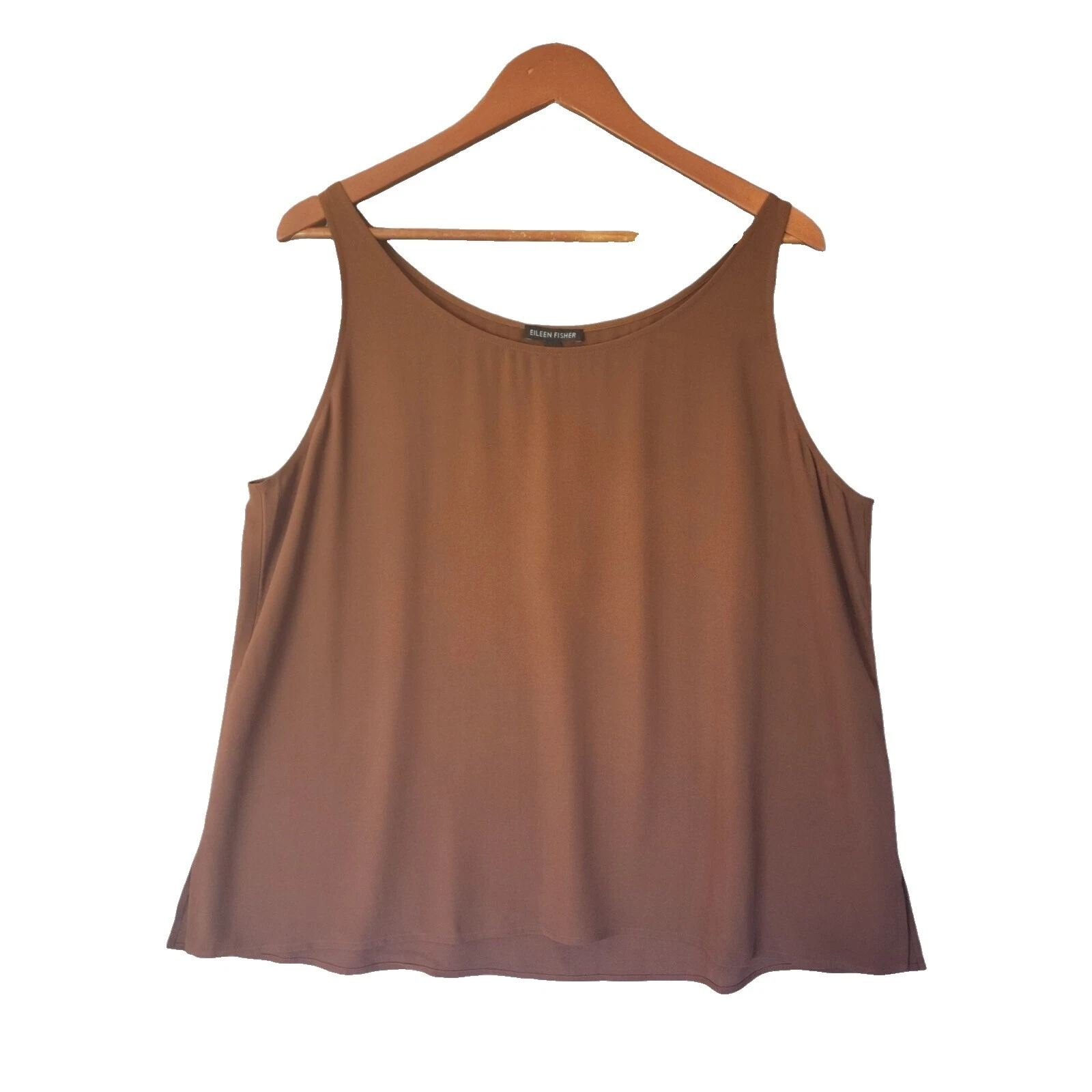 Eileen Fisher Silk Brown Tops for Women
