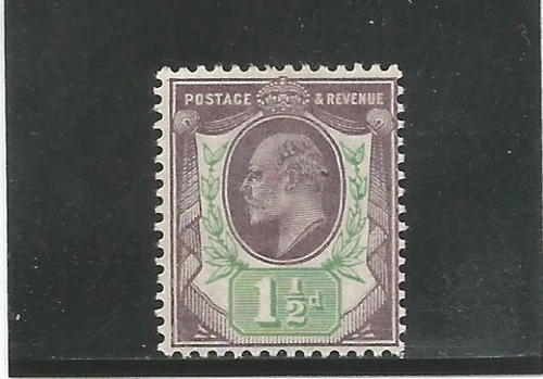 GREAT BRITAIN n° 108 1½d. purple-brown and green MH * value 50 €