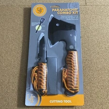 Parahatchet Combo Kit w/ Hatchet Knife Fire Starter And Blade Sharpener