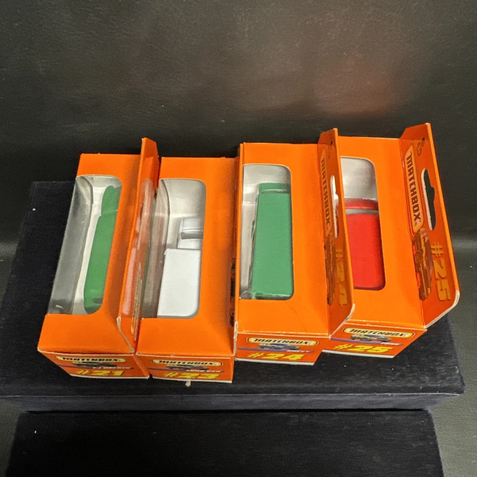4 Lot - 1998 Matchbox Series 5 - 21, 23, 24, 25 Work Van FedEX, National, Pizza - Image 4 of 4