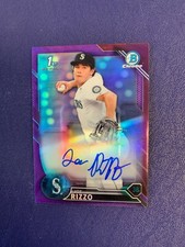 2016 Bowman Chrome Draft Auto Purple Refractors #CDA-JR Joe Rizzo /250 Mariners