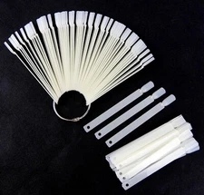 150 Nail Tips Chart Fan Display for Nail Art Design Pattern Practice