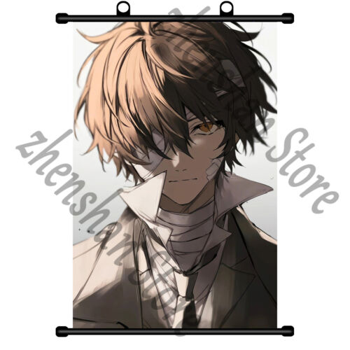 Póster artístico Bungo perros callejeros Nakahara Chuya Dazai Osamu desplazamiento de pared pintura HD - Imagen 8 de 50