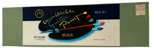 VIntage Opaque Water Color Guitar Paint 24 Colors Tubes Made in Japan soft