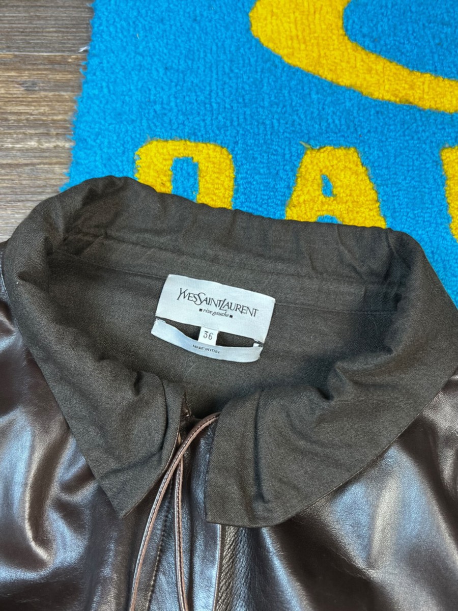 【極希少】YSL Rive Gauche leather Jacket 36 Extremely rare YSL Rive Gauche leather Jacket 36 | eBay