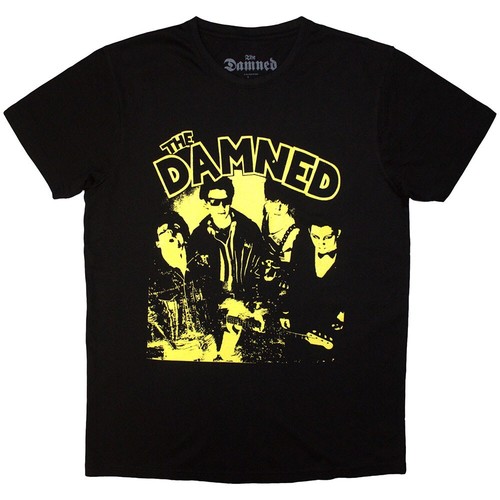 The Damned Unisex T-Shirt New Rose Vintage Motif Black Size XXL Licensed Merch