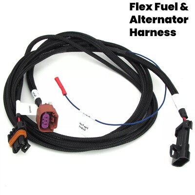 Flex Fuel & Alternator Harness Fit Holley EFI Sniper Terminator X Power Tap 4Pin