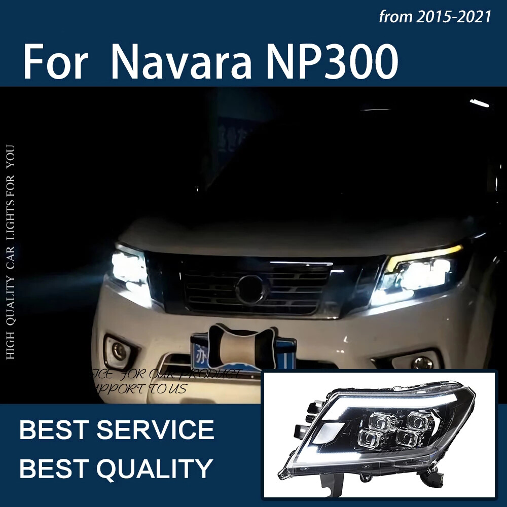 ナツハテ LED Headlights For Nissan NAVARA NP300 2014-2021 DRL