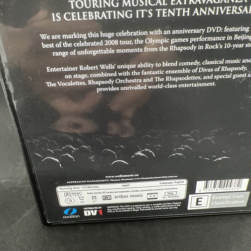 Rhapsody In Rock Robert Wells 10th Anniversary Music / Concert All Region DVD - Picture 3 of 7