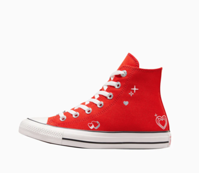 NEW Women's CONVERSE YTK Hearts Valentine's Day Shoes A09117C