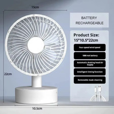 Youpin Fan Small White Desktop Timer Mute with Four-Speed Adjustable Portable Fa