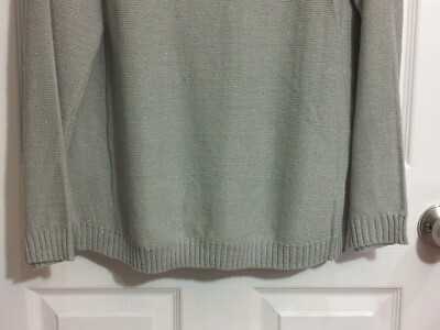 Pull Métallique Gris Metaphor - Taille M, Occasion Très Bon état, Col Rond
