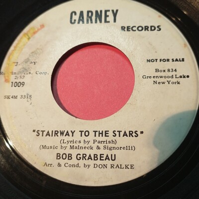 Bob Grabeau Nearest And Dearest Stairway To The Stars 45 Promo Carney Rare