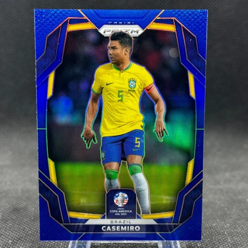 Casemiro 2024 Panini Prizm Copa America Blue Prizm /110 Brazil #29