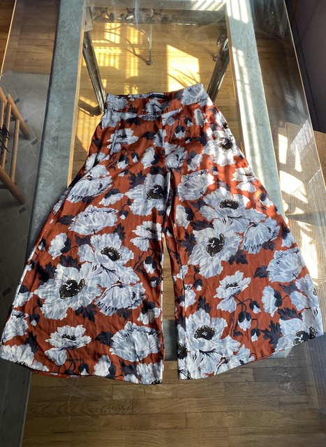 polyester wide leg pants