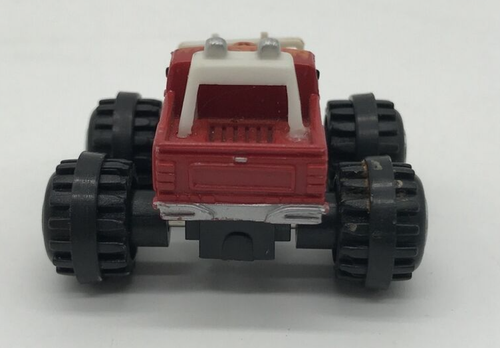VTG Machines Micro Action 80's Monster Truck 4x4 Red Orange Flames Funrise 1988 - Picture 4 of 6