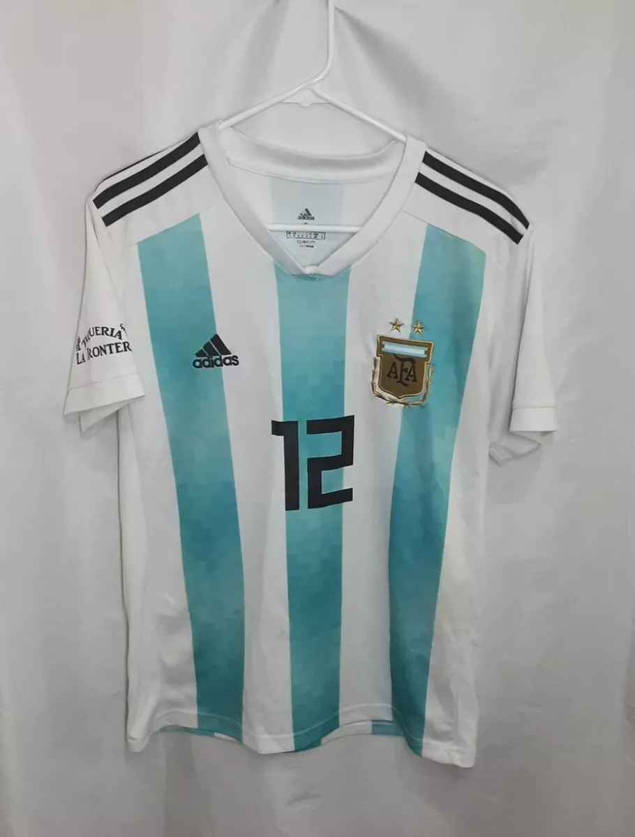 Adidas Argentina National Soccer Team Jersey #12 Youth Size Small - |