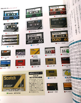 Cassette Tape Complete Book Japanese Walkman TDK Maxell Sony Total 194 pages