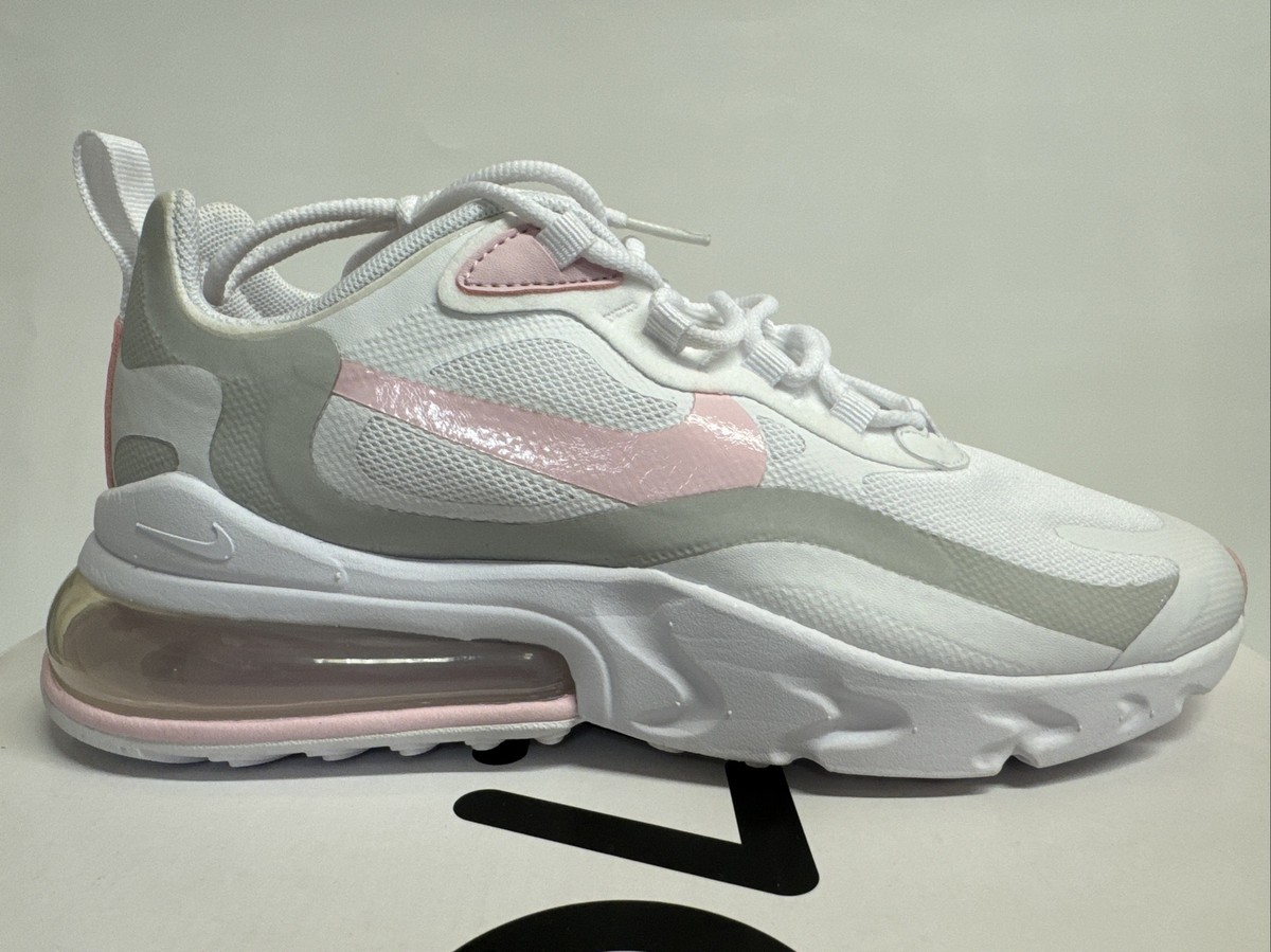 Womens Nike Air Max 270 React White Pink Foam Shoes MSRP$160