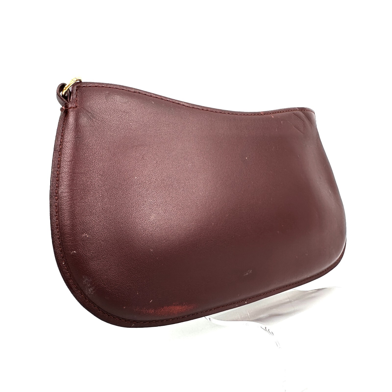 Authentic Cartier pouch Bordeaux Leather — image 3