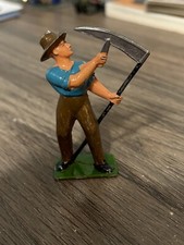 Vintage French Georges Munckle Lead Farmer with Scythe