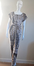MONSOON BROWN/MULTI  FLORAL / PAISELEY PRINT JUMPSUIT Size 10