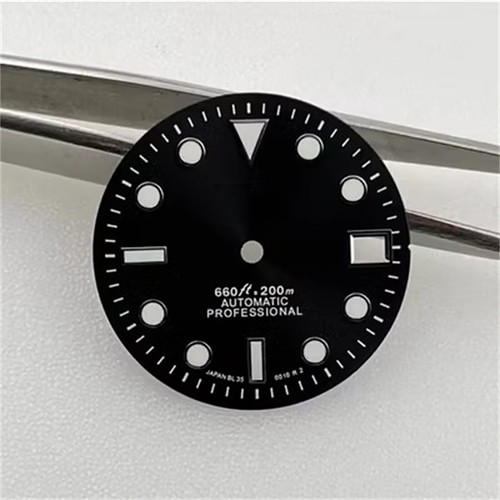 Esfera para movimiento NH35/NH36 multicolor 28,5 mm verde luminoso esferas de reloj - Imagen 21 de 26