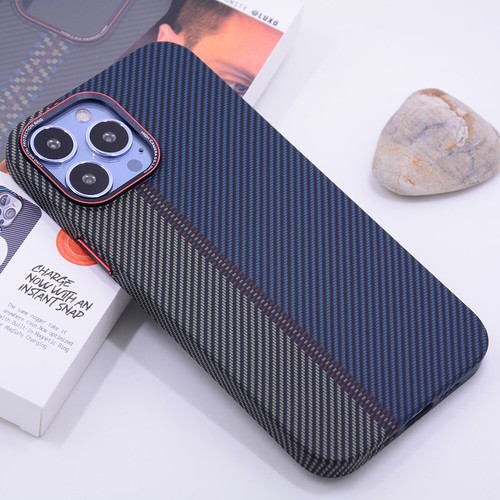 For iPhone 15 Pro Max 14 13 12 Luxury Carbon Fibre Texture Magsafe Phone Case - Zdjęcie 18 z 19