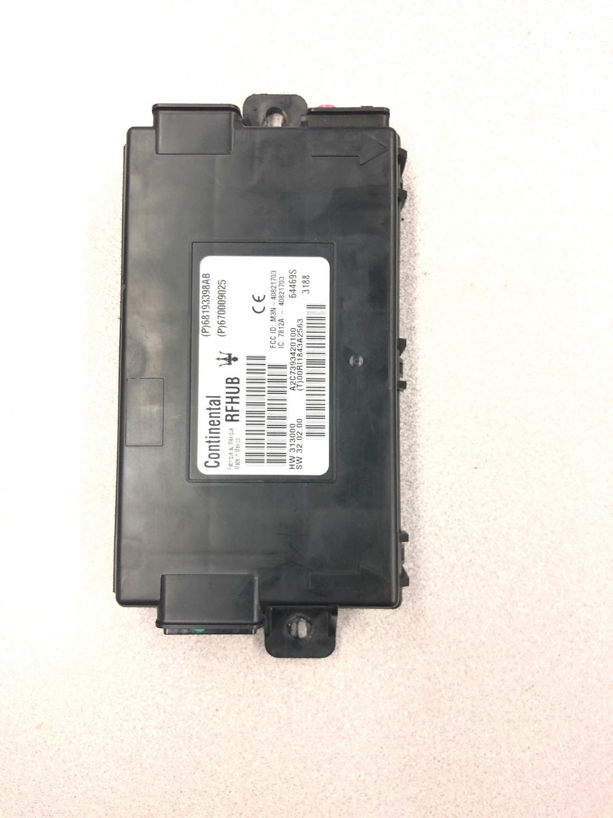 2014 MASERATI QUATTROPORTE M156 REAR TRUNK CONTROL MODULE 670009025 RFHUB