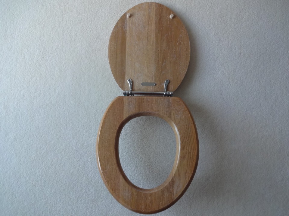HERITAGE LUXURY LIMED OAK TOILET SEAT. eBay
