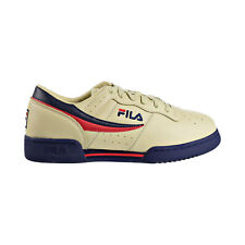 FILA Men's Original Fitness Fashion Sneaker Cream/peacoat Red 8.5 