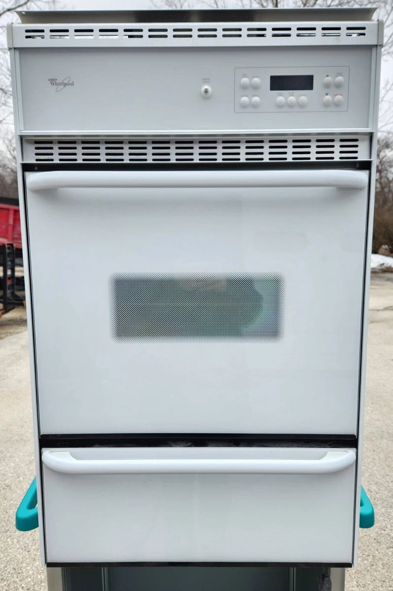 Pure White Whirlpool 24-inch Self-Clean Single Gas Wall Oven SB160PEE | eBay