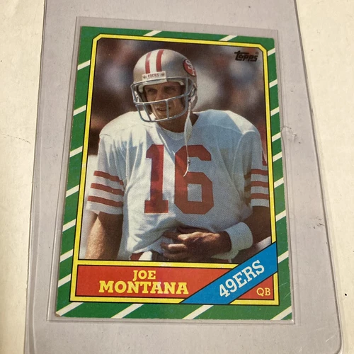 1986 Topps Football #156 Joe Montana San Francisco 49ers HOF