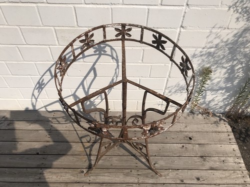 Fioriera stile liberty giardiniere giardino porta piante supporto 1900 circa - Foto 11 di 12