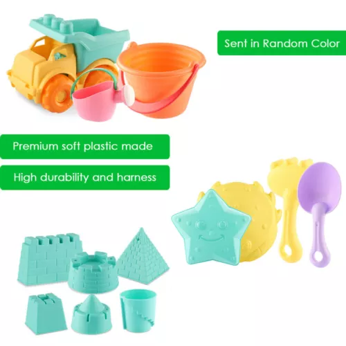 Beach Toys Set for Kids Toddlers Beach Sand Toy Kit Bucket Shovel Sand Truck US - Bild 13 von 24
