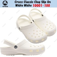 Sabot Crocs Classic à enfiler blanc blanc 10001-100 taille unisexe