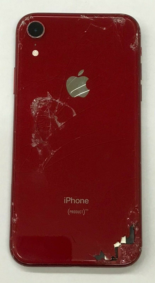 Apple iPhone XR Red Unknown Carrier Cracked LCD *FOR PARTS Apple iPhone XR Red Unknown Carrier Cracked LCD *FOR PARTS