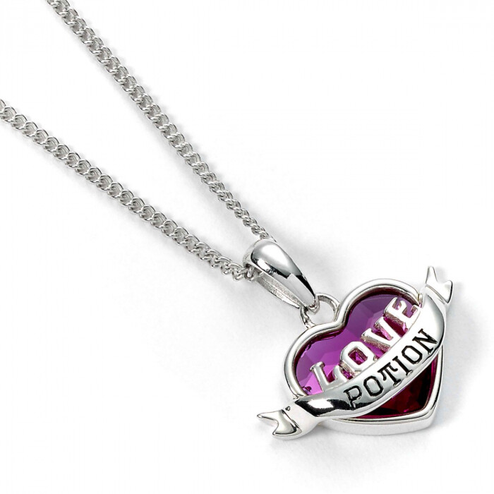 Collar Oficial de Pociones de Amor de Plata Esterlina de Harry Potter con Cristal HPSN0235