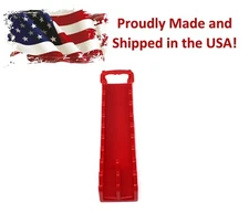 Red Plastic Portable Screwdriver Gripper 10-Tool Organizer Holder