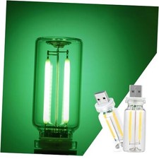 2 Pack Car LED Lights Interior, USB Light for Car Decor Bedroom, 2 pack green