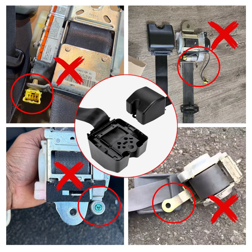 2x Kits de correas de cinturón de seguridad genuino Chevrolet Monte Carlo de 3 puntos para vehículo de automóvil Foto 2 de 4