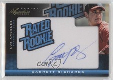 2012 Panini Signature Series Rated Rookie 144/299 Garrett Richards #118 Auto 0f6
