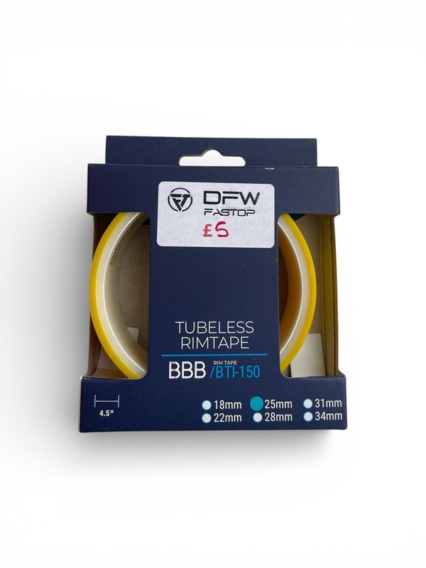 BBB 25mm Tubeless Tubeless Rim Tape - 25 mm x 4.5mt